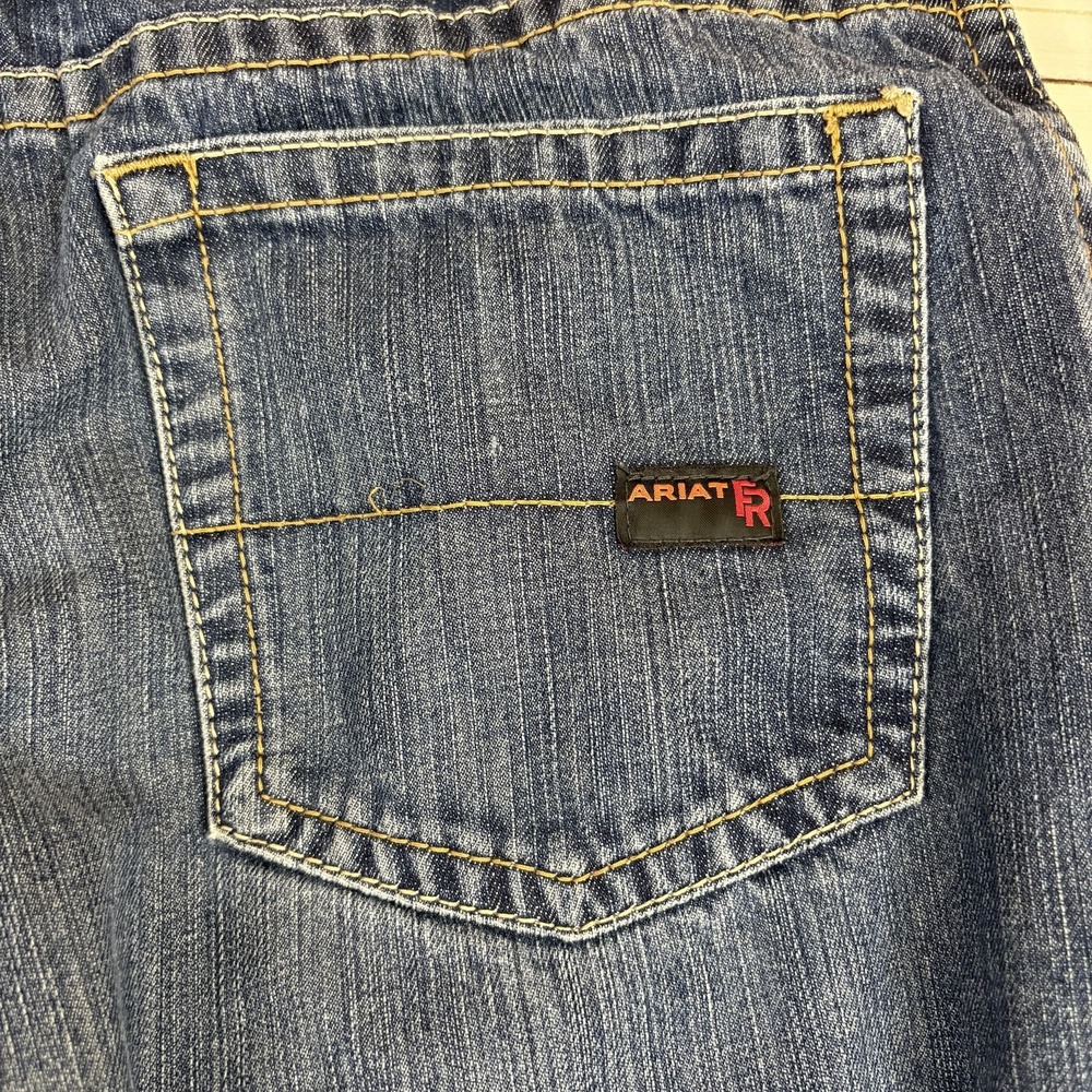 Ariat M4 FR Low Rise Relaxed Bootcut Jeans Mens 40x32 (41X32) Flame Resistant - Picture 5 of 14